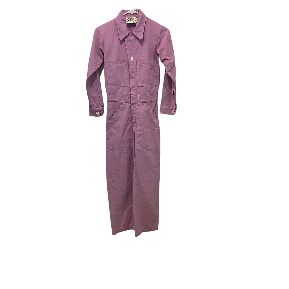 Big Bud Press Purple Lilac Jumpsuit Long Sleeve Women's XXS